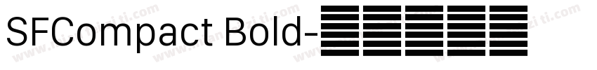 SFCompact Bold字体转换